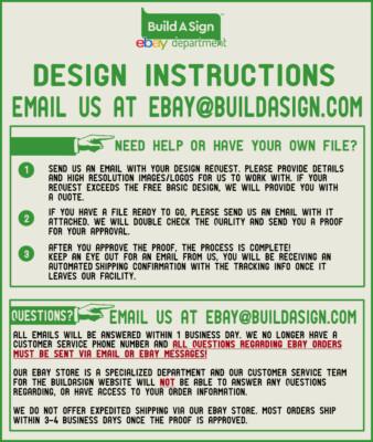 100 18x24 Two-Color Yard Signs Custom 1-Sided - 2