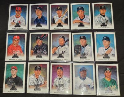 2002 DONRUSS DIAMOND KINGS BASEBALL 15 CARD LOT #1