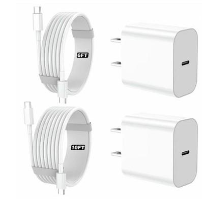 20W USB-C Fast Charging Apple Charger bundle 