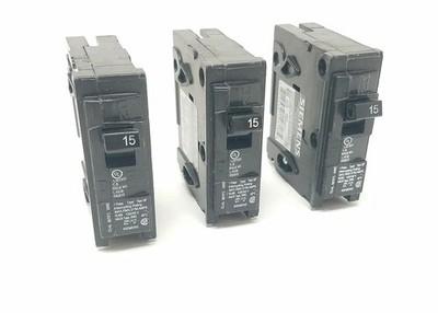 (3 PACK) Siemens 15 AMP Single Pole Breaker Q115