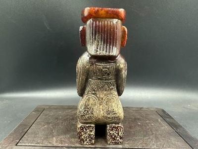 4.11-inch Chinese antique jade figurine - 5