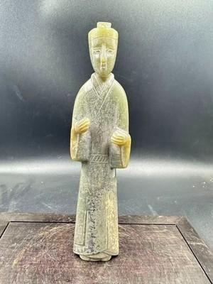 5.86-inch Chinese antique jade figurine