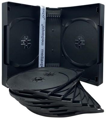 7 Black 16 Disc DVD Cases & 100 OPP Bags - 6