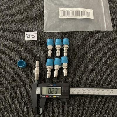 (7) Swagelok Coupler Tube Quick Connect Stainless