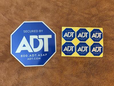 ADT Security Yard Aluminum Sign & Stickers No Pole