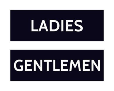 Basic Ladies and Gentlemen Sign Set