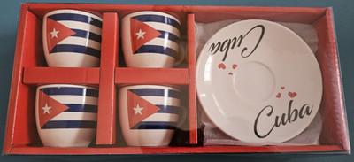 Bene Casa - 8 piece Espresso Cup and Saucer set - Cuba