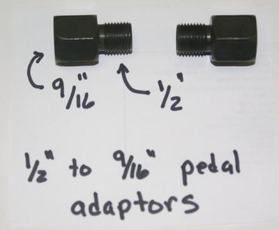 Bicycle bike pedal adapters