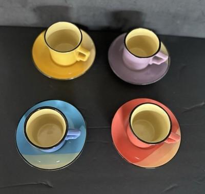 Ceramic Dual Glazed 8 pc Espresso Set