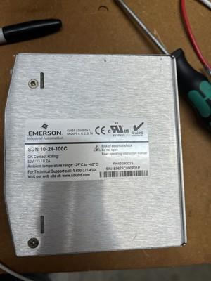 EMERSON SDN-10-24-100C POWER SUPPLY SOLA - 3