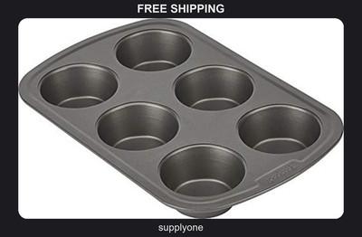 GoodCook 6-Cup Nonstick Steel Muffin Pan for Baking