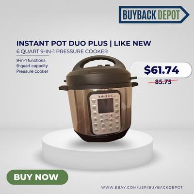 Instant Pot Duo Plus 6 Quart 9-in-1 Pressure Cooker