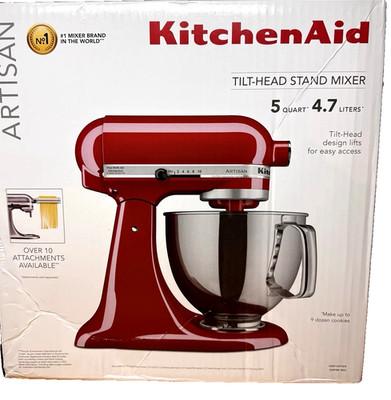 KitchenAid 5QT Tilt-Head Stand Mixer Red Artisan