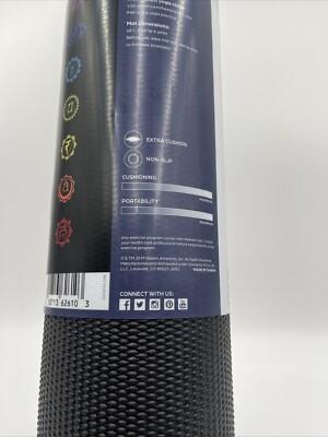 NEW - GAIAM PREMIUM STABILIZING YOGA MAT - EXTRA THICK - 7