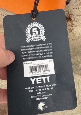 New Yeti King Crab Orange Tundra 45 Cooler - 2