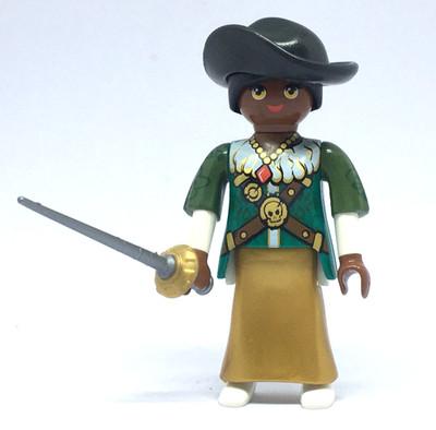 Playmobil Pirate Woman w/ silver sword - C44