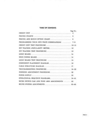  Rock Ola 476, 481 & 484  Service Manual   - 2