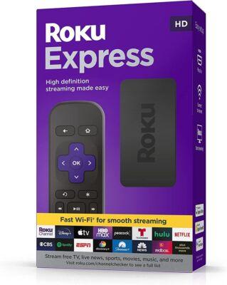 Roku Express Cable Remote - Black (3960R) NIB