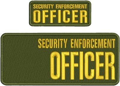 SEO 2 Embroidery Patches 4x10 And 2x5 Hook On Back