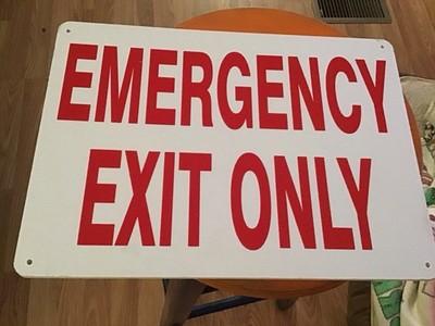 Sign- Emergency Exit