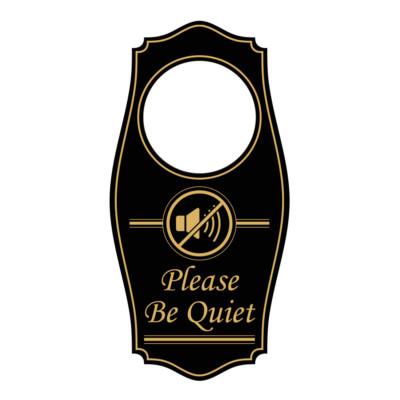 Signs ByLITA Please Be Quiet Door Hanger