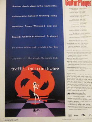 Traffic, Far From Home,  Vintage Promotional Ad
