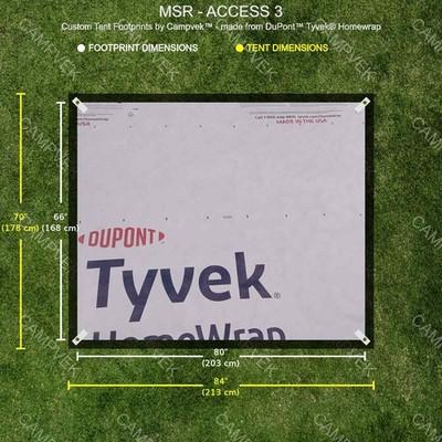 Tyvek Footprint for the MSR ACCESS 3 Tent