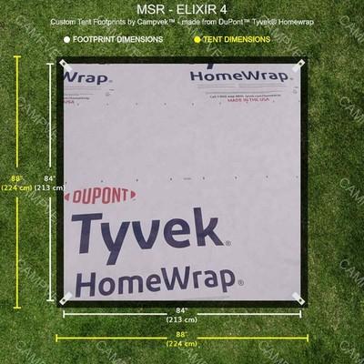 Tyvek Footprint for the MSR ELIXIR 4 Tent