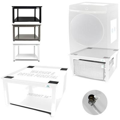 Universal Fit Washer Dryer Pedestal - White, 800 lbs