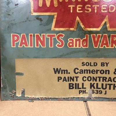 Vintage Minnesota Paints Dealer Sign - 3
