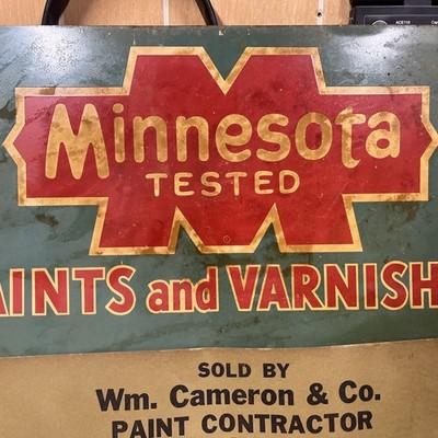 Vintage Minnesota Paints Dealer Sign - 2
