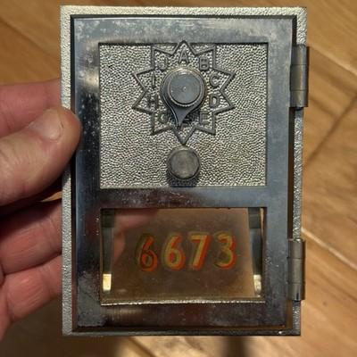 VINTAGE POST OFFICE DOOR AND FRAME 50'S-60'S