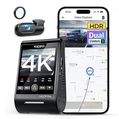 VIOFO A229 PRO 2CH 4K+2K HDR Dash Cam