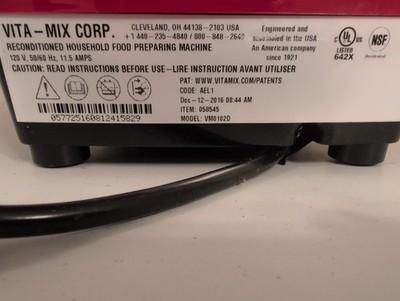 Vitamix Blender VM0102D Tested working Red/Black - 4
