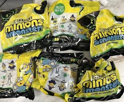 Wendys New Minions & Monsters Set Of 6 Toys