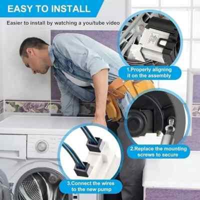 WM3670HVA/00 LG Washer Drain Pump - 4