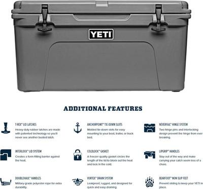 YETI Tundra 65 Cooler, Charcoal – Brand new in box - 3