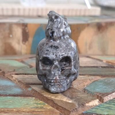 Yooperlite Mohawk Skull Carving- UV Reactive- WYSIWYG