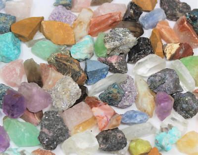 1 lb Rough Natural Stones Wholesale Bulk Lot: Raw Mixed Assorted Crystals