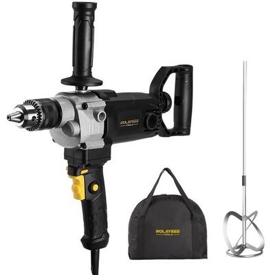 10 Amp Corded 5/8 Heavy Duty Drill Mixer Set Spade Handle