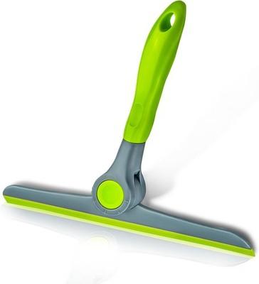 10" Heavy Duty Green, Grey Window Cleaning Squeegee, Handheld Squeegee for Glass