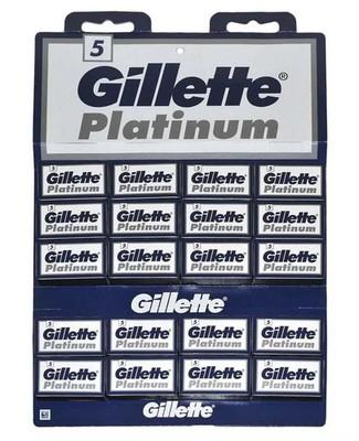 100 Gillette Platinum DE double edge razor blades (made in Russia)