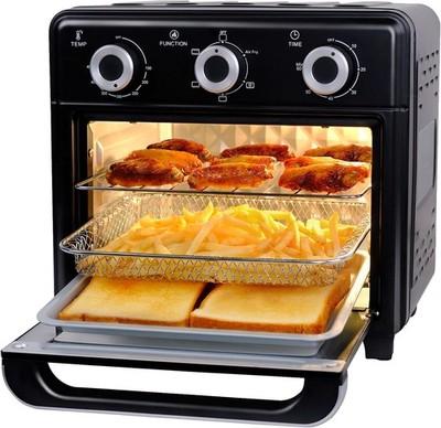 10QT Air Fryer Toaster Oven Combo 3-Layer Cooking Air Fryer Oven