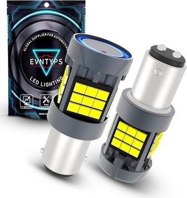1157 LED Bulb With Built in Resistor Canbus Error Free,6000K 1157/2357 White