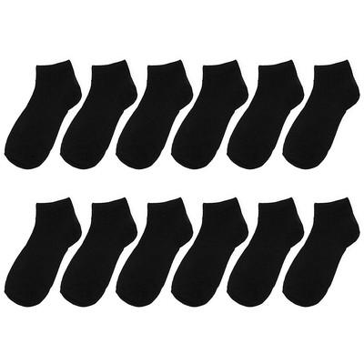 12 Pairs Women Ankle Socks Assorted Colors