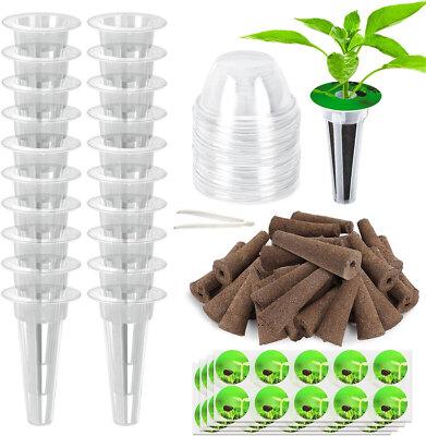 121PCS Seed Pods Hydroponic Garden Grow Anything Kit Accessories Sponge Dome US