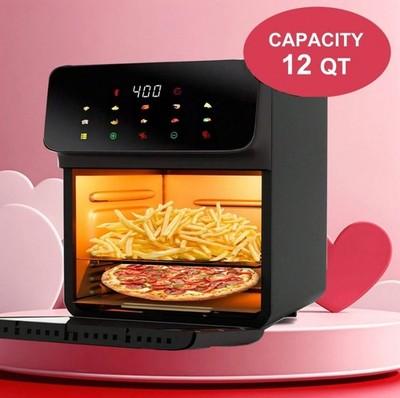 12QT Air Fryer Oven 10-in-1 Rotisserie 1700W Digital Touchscreen