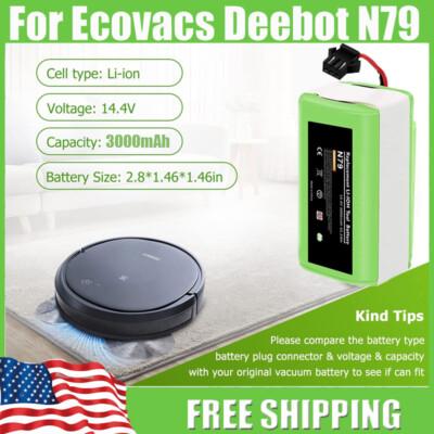 14.4V 3.0Ah Battery for Ecovacs Deebot N79S 500 N79 DN622 Eufy RoboVac 11S 30
