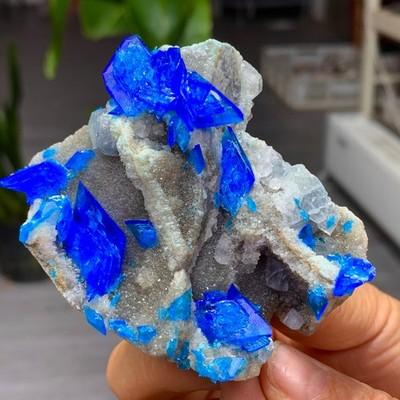 150G Newly discovered Blue Potassium alum Crystal cluster Stunning Crystal