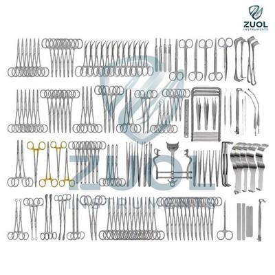 161 Pcs Major Basic Surgery Set Surgical Instruments Kit German Grade